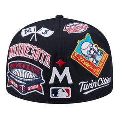 Minnesota Twins All Over 59FIFTY Fitted Hat Navy | New Era