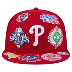 Philadelphia Phillies All Over 59FIFTY Fitted Hat Red | New Era