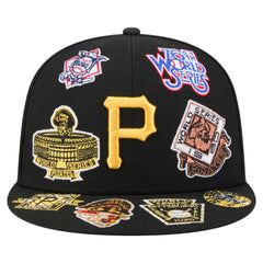 Pittsburgh Pirates All Over 59FIFTY Fitted Hat Black | New Era