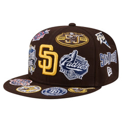 San Diego Padres All Over 59FIFTY Fitted Hat Brown | New Era