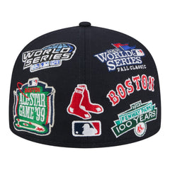 Boston Red Sox All Over 59FIFTY Fitted Hat Navy | New Era