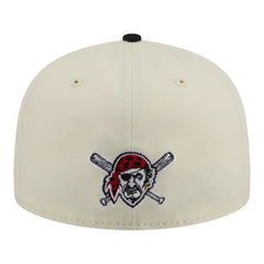 Pittsburgh Pirates Two-Tone Stitch 59FIFTY Fitted Hat Cream | New Era