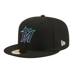 Miami Marlins Hidden Hit 59FIFTY Fitted Hat Black | New Era