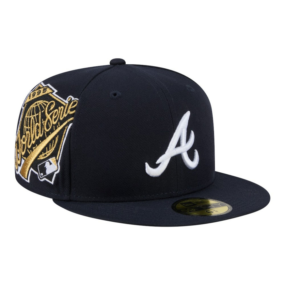 Atlanta Braves Hidden Hit 59FIFTY Fitted Hat Navy | New Era