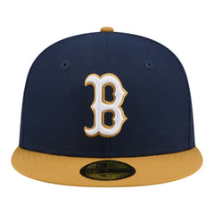 Boston Red Sox Two-Tone Color Pack 59FIFTY Fitted Hat Navy/Khaki | New Era