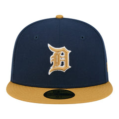 Detroit Tigers Two-Tone Color Pack 59FIFTY Fitted Hat Navy/Khaki | New Era