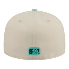 Los Angeles Dodgers Two-Tone Color Pack 59FIFTY Fitted Hat Light Beige/Turquoise | New Era