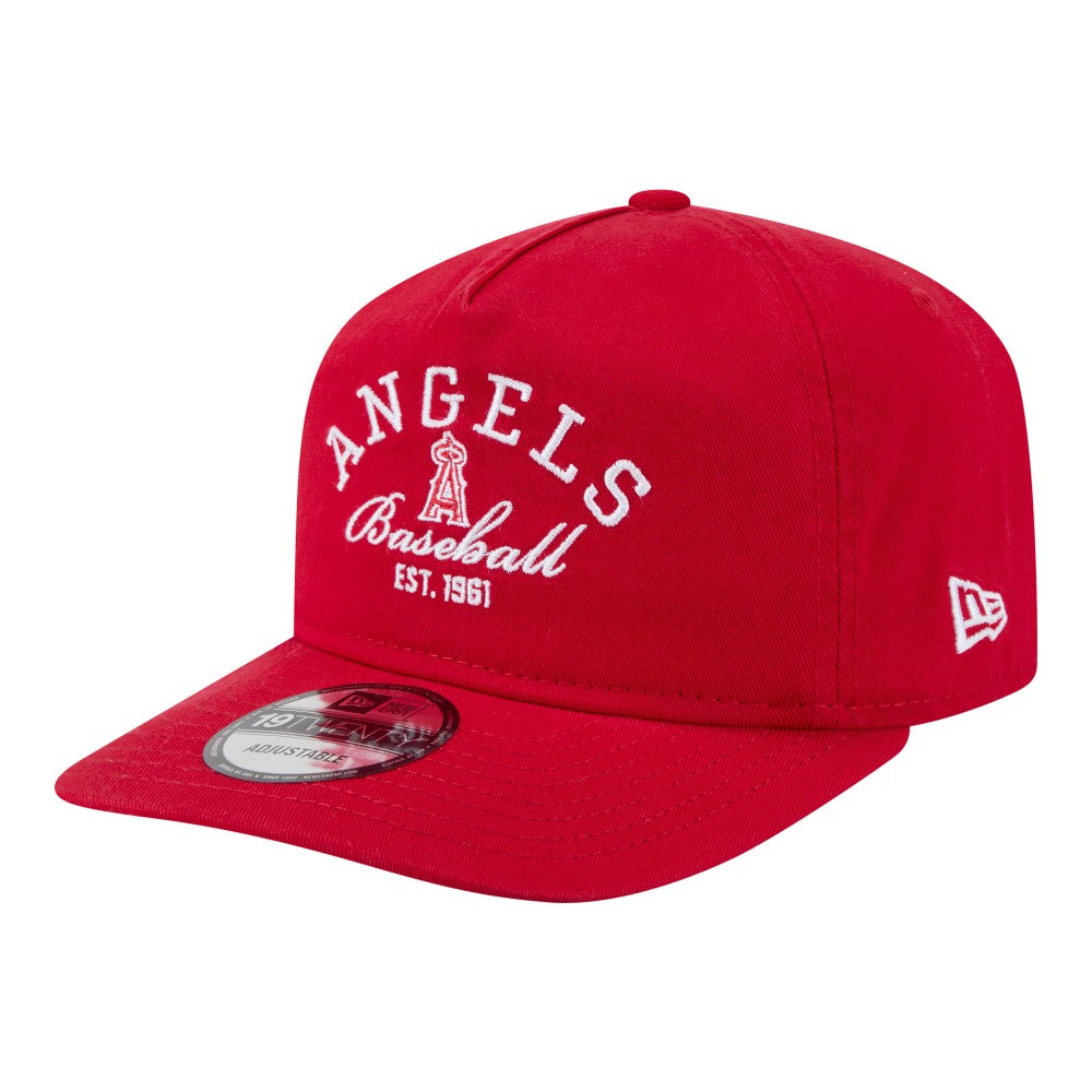 Los Angeles Angels Stacked 19TWENTY Adjustable Hat Red | New Era