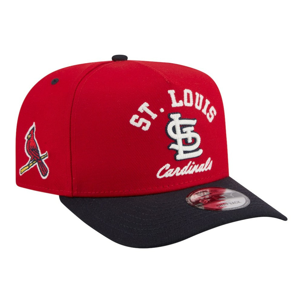 St. Louis Cardinals Arched A-Frame 9FIFTY Adjustable Hat Red/Navy | New Era
