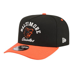 Baltimore Orioles Arched A-Frame 9FIFTY Adjustable Hat Black/Orange | New Era