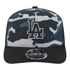 Los Angeles Dodgers Tonal Camo 9SEVENTY Stretch-Snap Hat Black | New Era