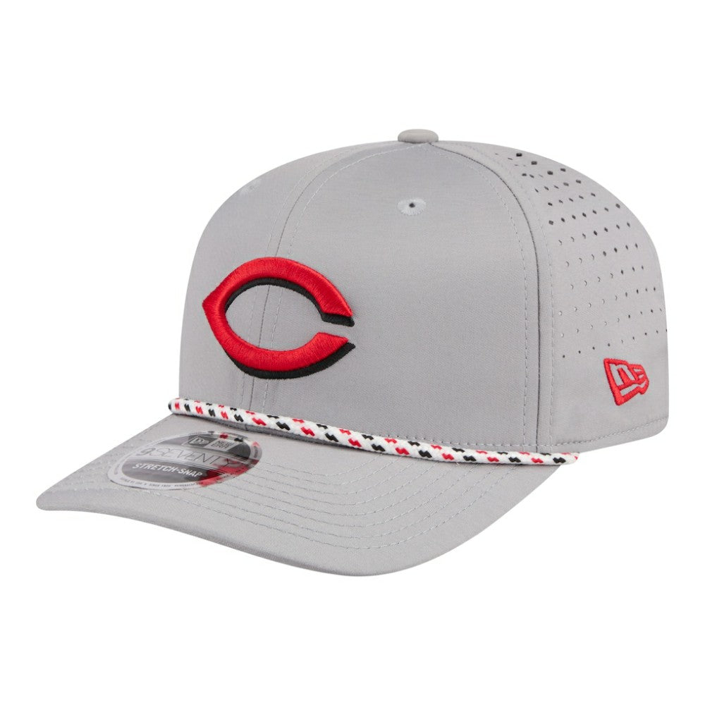 Cincinnati Reds Sport Rope 9SEVENTY Adjustable Hat Gray | New Era