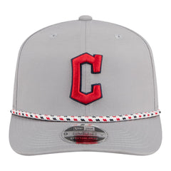 Cleveland Guardians Sport Rope 9SEVENTY Adjustable Hat Gray | New Era