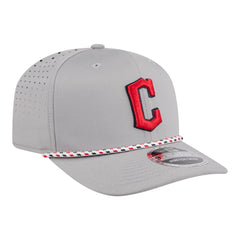 Cleveland Guardians Sport Rope 9SEVENTY Adjustable Hat Gray | New Era