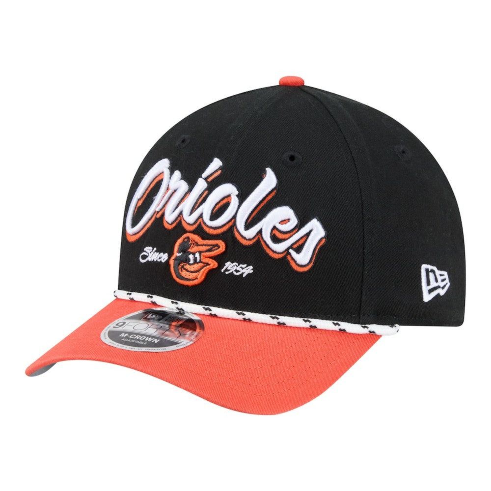 Baltimore Orioles Team Loyal 9FORTY M-Crown Adjustable Hat Black/Orange | New Era