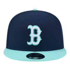 Boston Red Sox Two-Tone Color Pack 9FIFTY Snapback Hat Navy/Turquoise | New Era