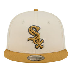 Chicago White Sox 2-Tone Color Pack 9FIFTY Snapback Hat Light Beige/Khaki | New Era