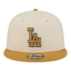 Los Angeles Dodgers 2-Tone Color Pack 9FIFTY Snapback Hat Light Beige/Khaki | New Era