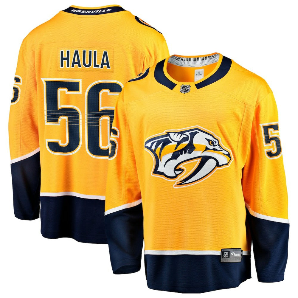Erik Haula Nashville Predators Fanatics Home Breakaway Jersey Gold