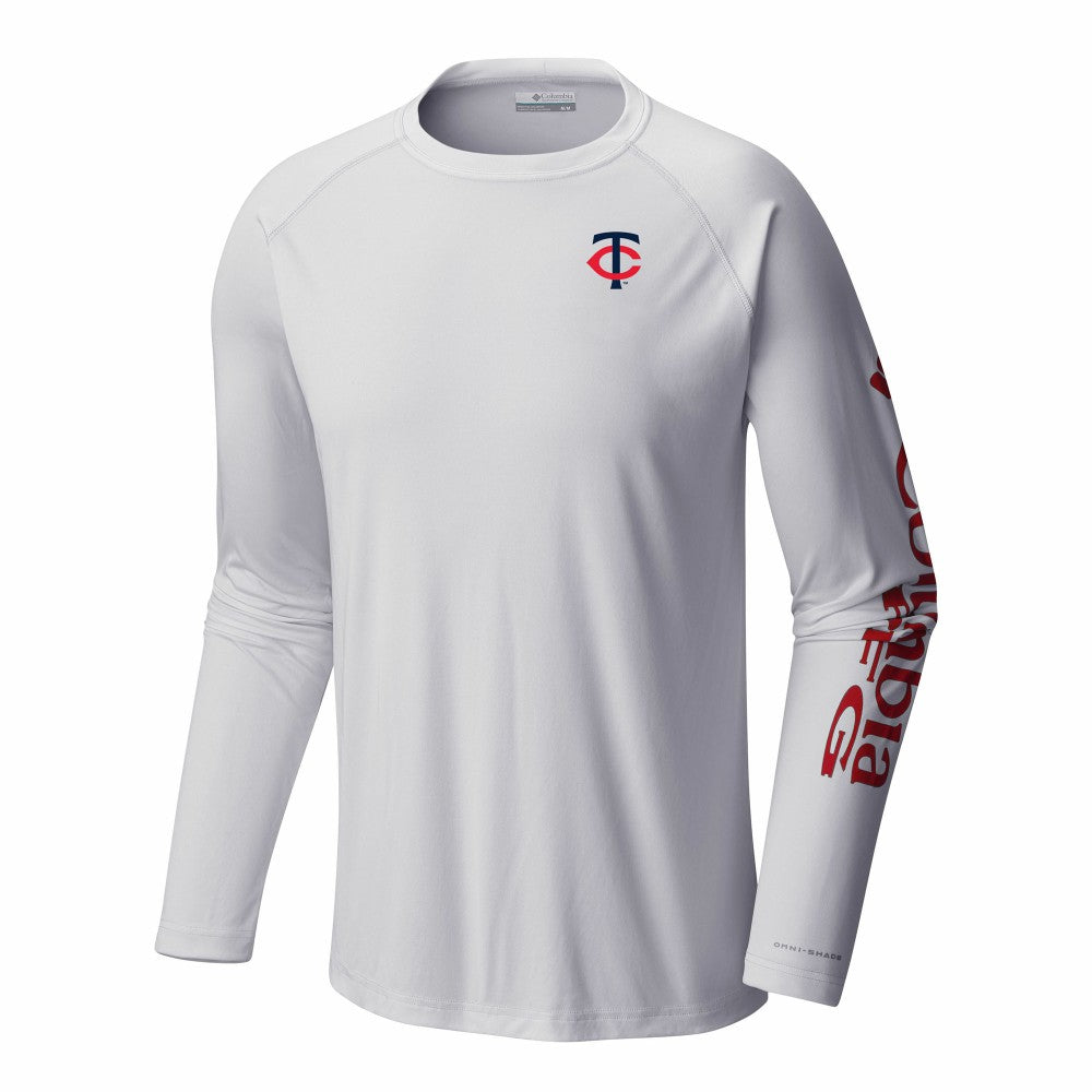 Minnesota Twins Terminal Tackle Long Sleeve Shirt White | Columbia