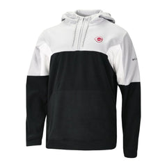Cincinnati Reds Men's Lodge Fleece Quarter-Zip Hoodie Black | Columbia