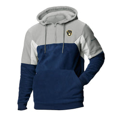 Milwaukee Brewers Lodge Fleece Quarter-Zip Hoodie Navy | Columbia