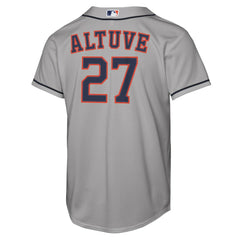 Jose Altuve Houston Astros Youth Road Replica Jersey - Gray