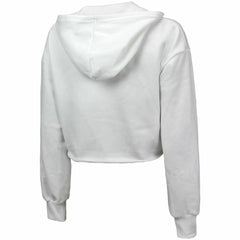 San Diego Padres Majestic Threads Women's Cropped Have A Field Day Tri-Blend Hoodie White
