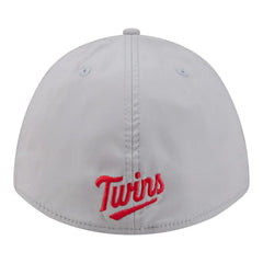 Minnesota Twins Patch 39THIRTY A-Frame M-Crown Perforated Flex Hat Gray | New Era