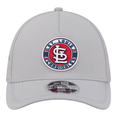 St. Louis Cardinals Patch 39THIRTY A-Frame M-Crown Perforated Flex Hat Gray | New Era