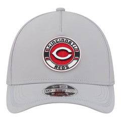 Cincinnati Reds Patch 39THIRTY A-Frame M-Crown Perforated Flex Hat Gray | New Era