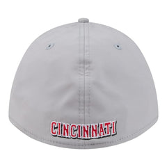 Cincinnati Reds Patch 39THIRTY A-Frame M-Crown Perforated Flex Hat Gray | New Era