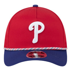 Philadelphia Phillies Rope M-Crown A-Frame 39THIRTY Flex Hat Red/Royal | New Era