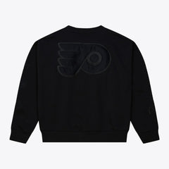 Philadelphia Flyers Mitchell & Ness Unisex Phantom Fleece Crew Neck Sweatshirt Black