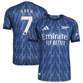 Bukayo Saka Arsenal 2025/26 Away Player Jersey Blue - Adidas