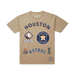 Houston Astros Legacy Defined T-Shirt Cream | Mitchell & Ness