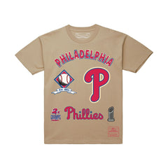 Philadelphia Phillies Legacy Defined T-Shirt Cream | Mitchell & Ness
