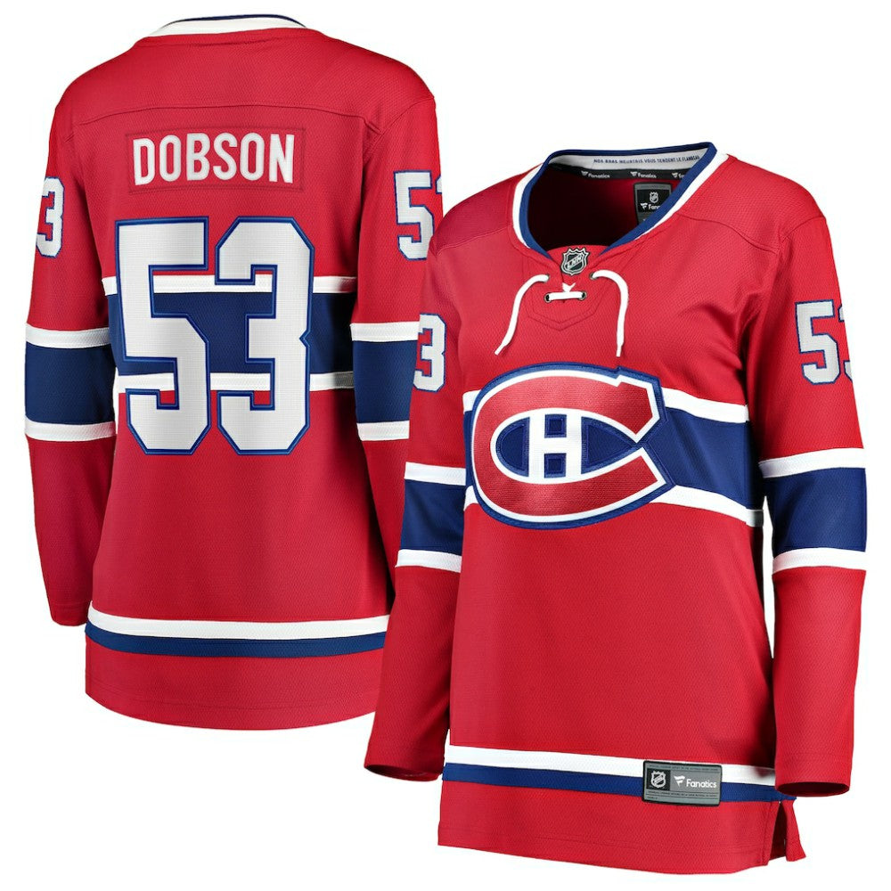 Noah Dobson Montreal Canadiens Fanatics Women's Home Breakaway Jersey Red