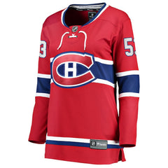 Noah Dobson Montreal Canadiens Fanatics Women's Home Breakaway Jersey Red