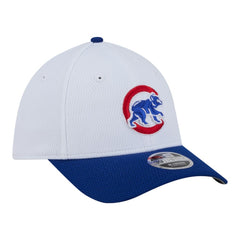 Chicago Cubs Youth Baseball 39THIRTY M-Crown Flex Hat White/Royal | New Era