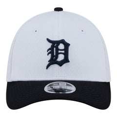 Detroit Tigers Youth Baseball 39THIRTY M-Crown Flex Hat White/Navy | New Era