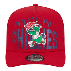 Philadelphia Phillies Youth Logo Fade A-Frame 9FIFTY Snapback Hat Red | New Era