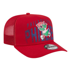 Philadelphia Phillies Youth Logo Fade A-Frame 9FIFTY Snapback Hat Red | New Era
