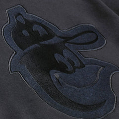 Baltimore Orioles Phantom Fleece Crewneck Sweatshirt Black | Mitchell & Ness