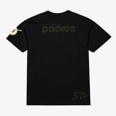San Diego Padres Cooperstown Collection Phantom T-Shirt Black | Mitchell & Ness