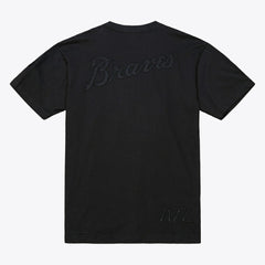 Atlanta Braves Cooperstown Collection Phantom T-Shirt Black | Mitchell & Ness