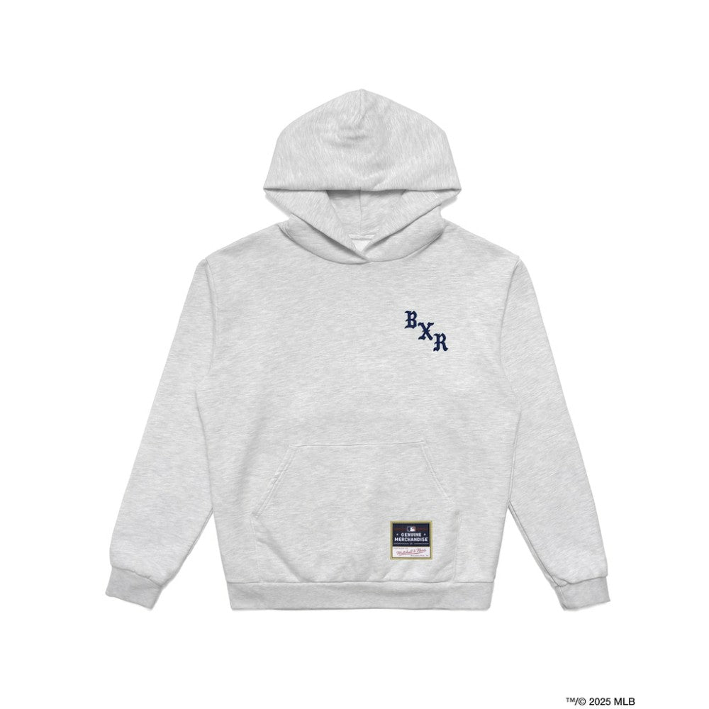 New York Yankees Born X Raised in New York Town Pullover Hoodie Heather Gray | Mitchell & Ness