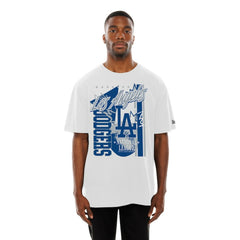 Los Angeles Dodgers Big Graphic Domestic T-Shirt White | New Era