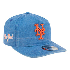 New York Mets Throwback Denim Classic 19TWENTY Adjustable Hat Royal | New Era