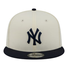 New York Yankees Localized 9FIFTY Snapback Hat Cream/Navy | New Era